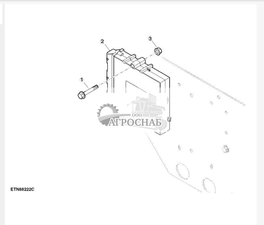Контроллер машины, левый блок управления 2, без самовыравнивающейся зерноочистки 